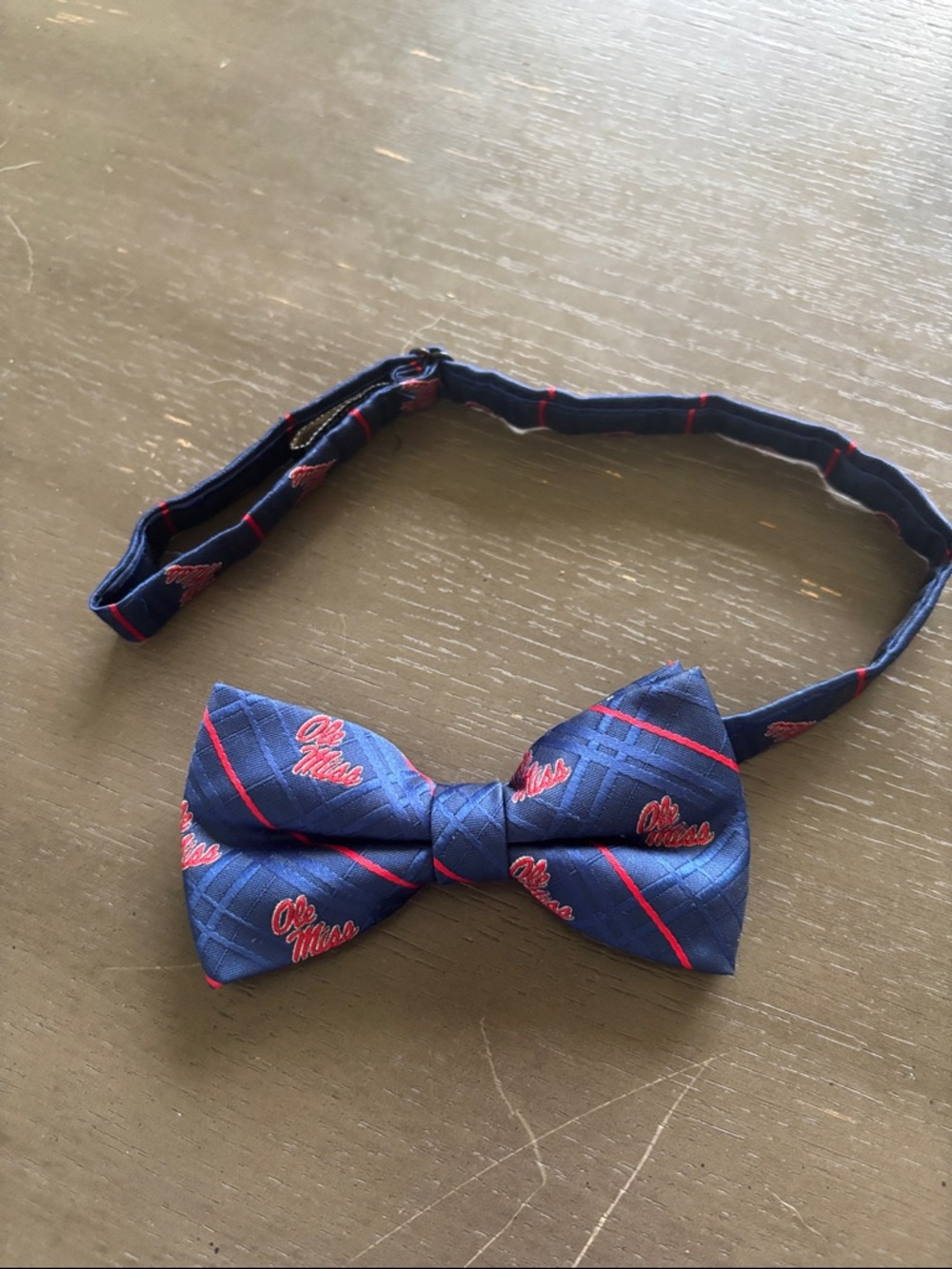 Ole Miss Navy & Red Bow Tie